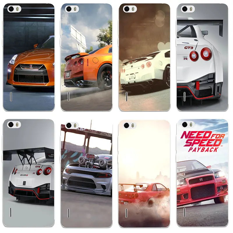 Soft TPU Phone Case Cover for Huawei P7 P8 P9 P10 P20 P30 Lite Mini 2017 2019 Plus Pro Smart For Speed Nissan GTR Super Car | Мобильные
