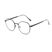 UV400 оправа для очков прозрачные простые линзы оптические очки из металлического материала