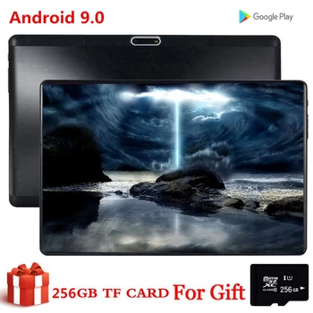 

CARBAYTA 10.1 Inch Tablet 256GB TF Card PC Global Bluetooth Wifi Phablet Android 9.0 Core Dual SIM Card 2.5D Tablet CE Band 32GB