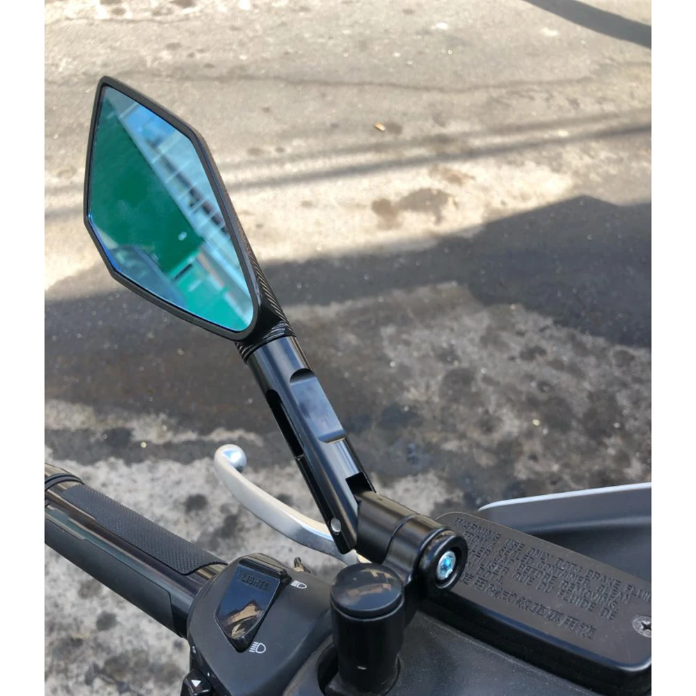 Universal Motorcycle CNC Rear Side View Mirrors Aluminum Anti-glare For YAMAHA HONDA KAWASAKI SUZUKI Scooter Strest Bike