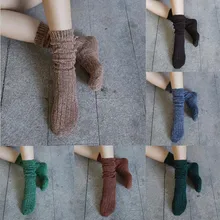 Новые женские носки с двойной иглой, толстые ворсовые носки, Хлопковые женские носки, плотные теплые мягкие повседневные носки# pingyou