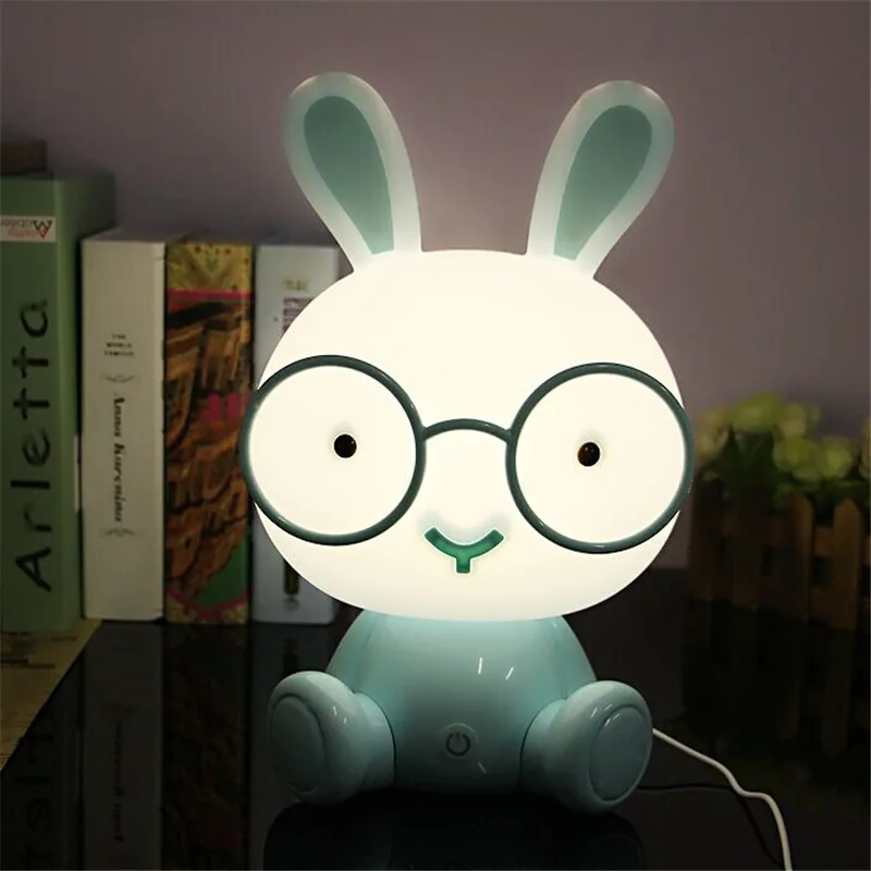 

Cartoon Touch Doll Night Light LED Desktop Decoration Light Child Baby Room Display Light Cute Rabbit Pig Light Gift