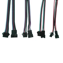 2pin 3pin 4pin 5pin JST светодиодный Разъемы, 10 пар в комплекте; мужского и женского разъем для 3528 5050 WS2811 WS2812 Светодиодные ленты светильник