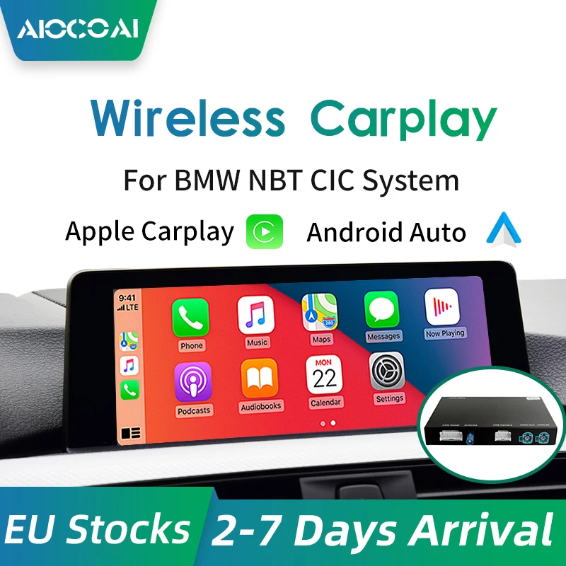 Беспроводной CarPlay Android авто для BMW F20 F21 F22 F23 F30 F31 F32 F33 F34 F36 F01F56 NBT CIC EVO Mirrorlink IOS |