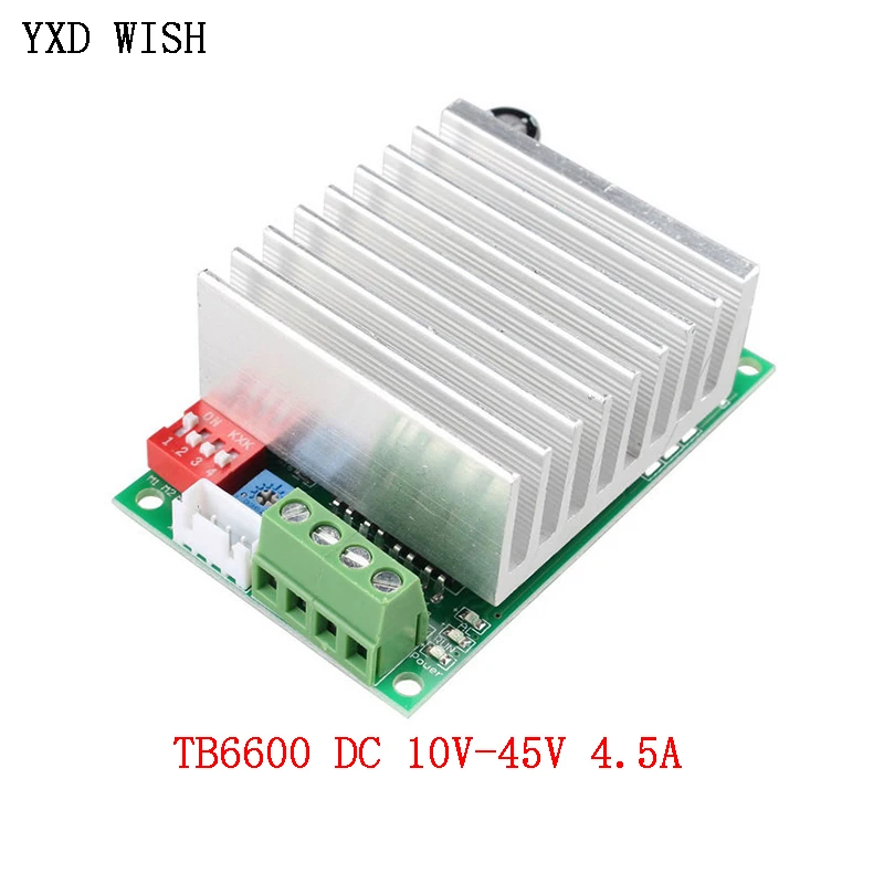 TB6600 CNC одноосевая плата контроллера шагового двигателя 6N137 DC 10V 45V 4.5A высокоскоростной оптический