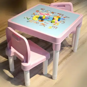 

Children's Desks And Chairs Set Kindergarten Children Learn Children's Books, Desks And Chairs, Home Plastic Toy Games And
