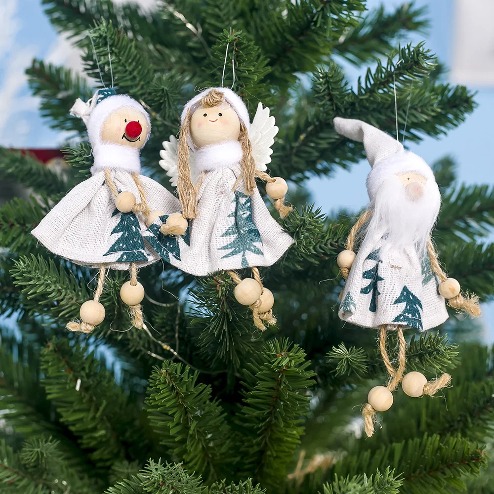 3 шт., Рождественская елка, Декор, кукла, орнамент, угол, девушка, снеговик, предложение, кукла, подвесные украшения для дома, Enfeites De Natal