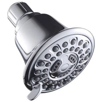

High Pressure Shower Head - Anti-Leak Anti-Clog 5 Function Chrome Shower Head - Adjustable Swivel Ball Joint With Filter - Ultim