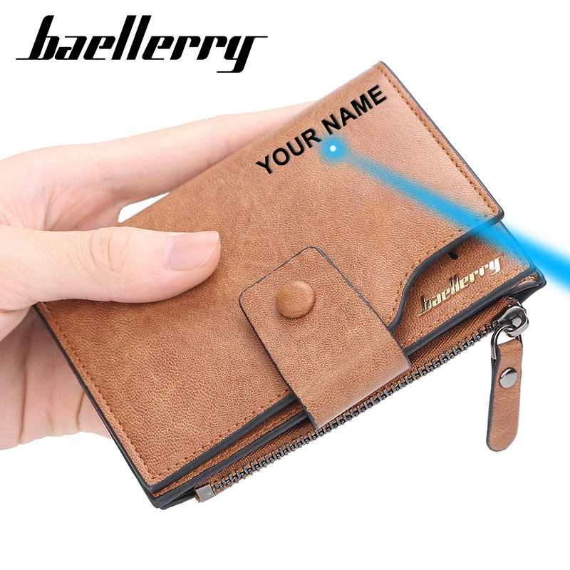 

Baellerry Luxury Brand Wallet Men Leather Men Purses & Wallets Short Male Clutch Leather Wallet for Credit Cards Mens Money Bag