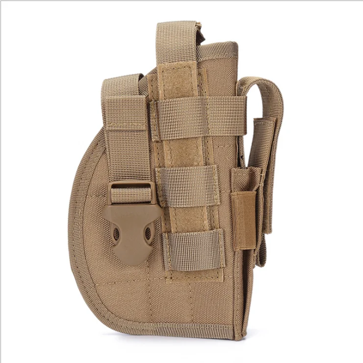 

Tactical Military Airsoft Gun Holster Molle System Pistol Universal Holster with Mag Pouch for Right Hand Hunting Waist Belt Bag