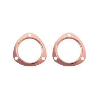 

3 In Copper Header Exhaust Collector Gaskets Reusable for SBC BBC 302 350 454 383 Fits All 3inch Collector With Triangle