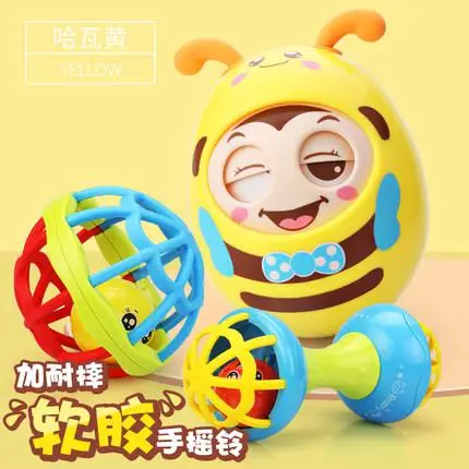 Игрушка-неваляшка для детей 3-12 месяцев, развивающие игрушки для малышей, моргнут, дети меньше, чем Weng, большой костюм - Цвет: J