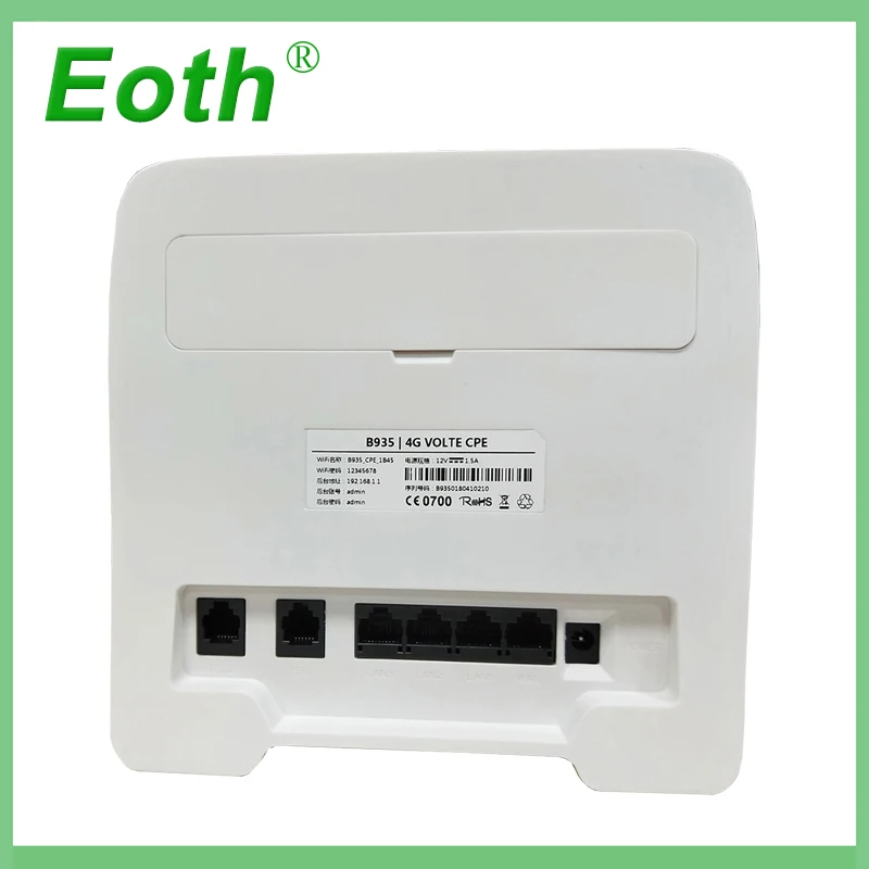 2 шт Eoth 300 Мбит/с 4G LTE VOIP маршрутизатор 4G маршрутизатор Внутренняя антенна решение с sim-картой слот 4G LTE WiFi маршрутизатор с 4 Lan портом