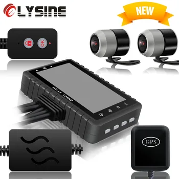 

GPS Wifi Sony IMX323 Sensor FHD 1080P Dash Cam Motorcycle DVR Video Registrar Drive Cycling Recorder Dual Lens Camera Waterproof