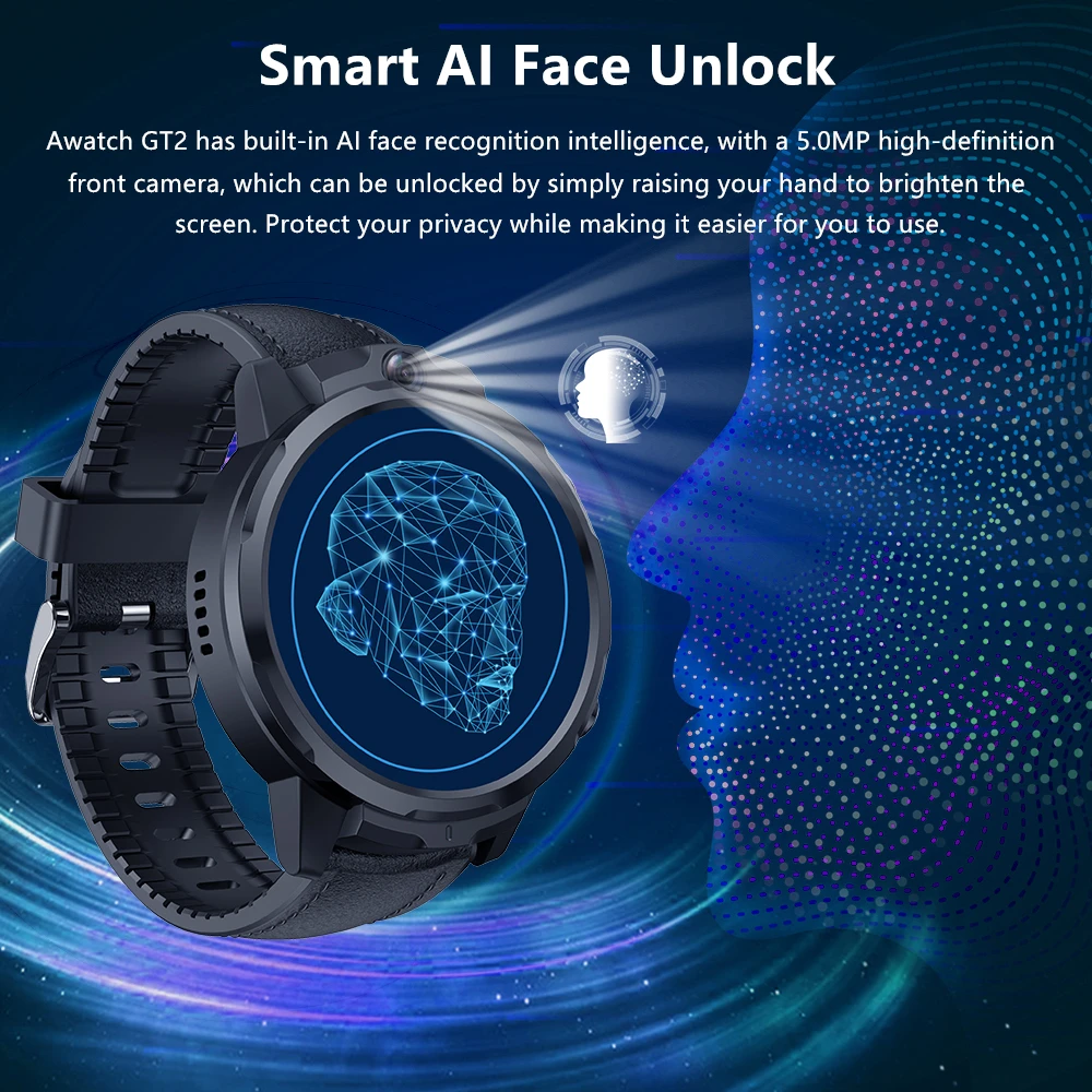 AllCall Awatch GT2 Smartwatch Men with GPS Tracker