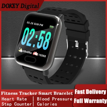 

A6 Smart Watch Women Men for IPHONE Android Apple Fitness Tracker Bracelet 1.3" Heart Rate Blood Pressure Oxygen Monitor Sleep