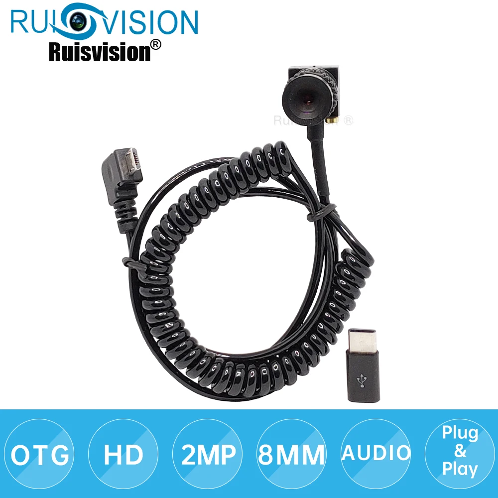 HD1080P мини Android микро USB камера 2 мп мобильная otg видеонаблюдения для использования