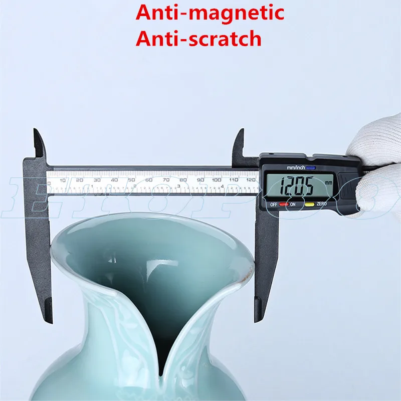 Description Picture 4 of item150mm 200mm 300mm 0.1mm Digital Electronic Vernier Caliper jaw long plastic digital caliper micromete DIY measuring tools