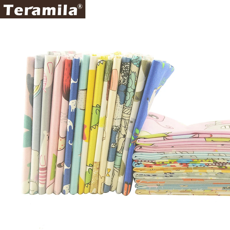 Teramila хлопчатобумажной ткани метр мультфильм животных дизайн Telas Por Metro «сделай сам» Лоскутная работа детская ткань простыня ремесло Tissus Австралийский метр