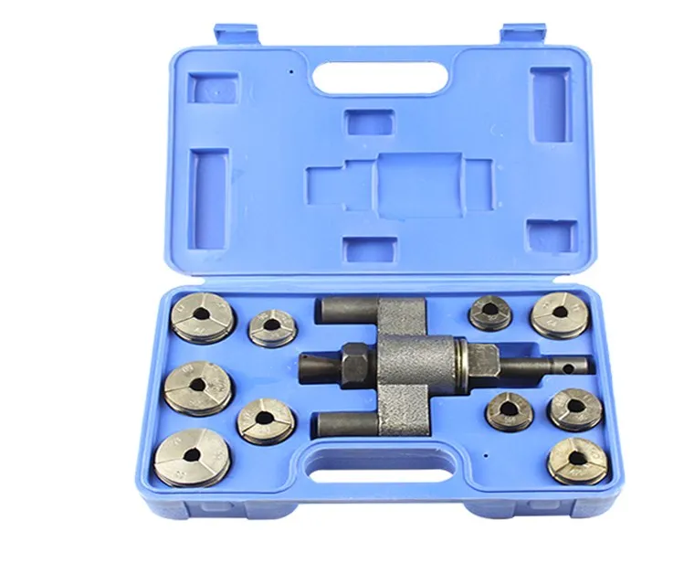 

Valve seat tensioner and compressor for all models of large, medium and small vehicle valve seat repair tools