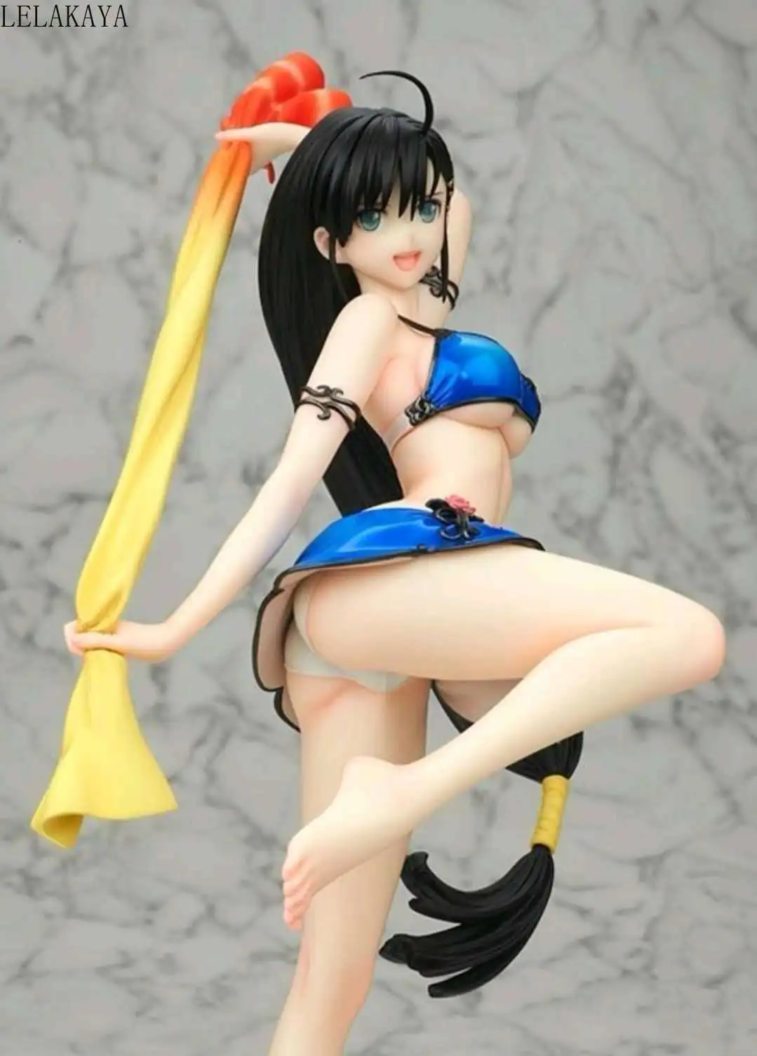 Аниме игры BLADE ARCUS из блестящие пикантные пляжное платье для девочек Сакуя синий