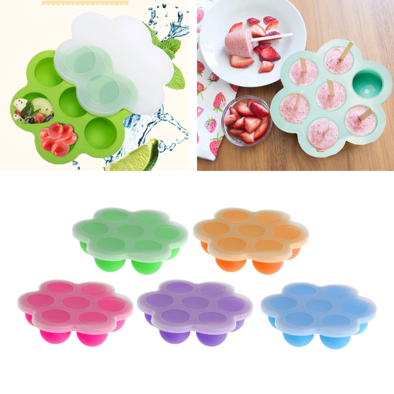 7 grille bébé alimentaire conteneur infantile fruits lait maternel boîte de rangement congélateur bac à légumes