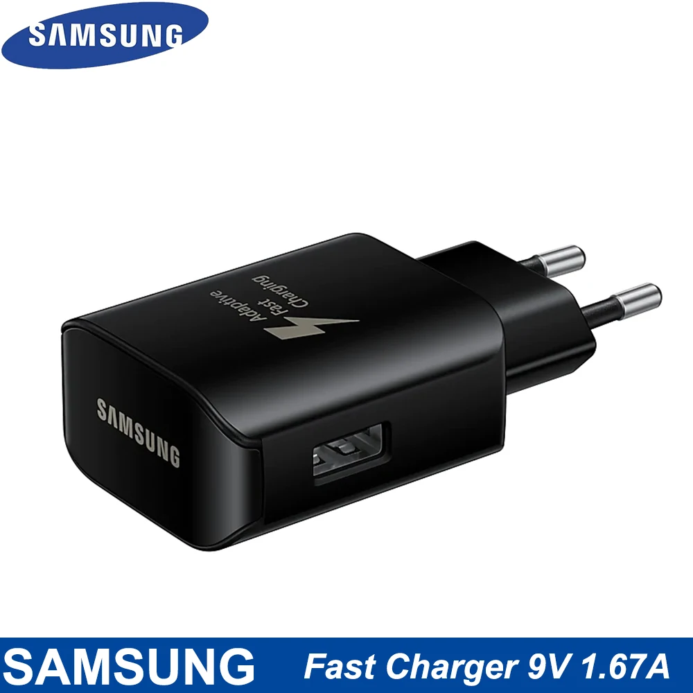 Fast charge 18w 9V1.67A Fast Charger For Samsung S10 Plus Fast Charger Travel Adapter 1M Micro USB Cable For Samsung Note10 9 8 A50 A70 S7 S8 S9 usb car charge