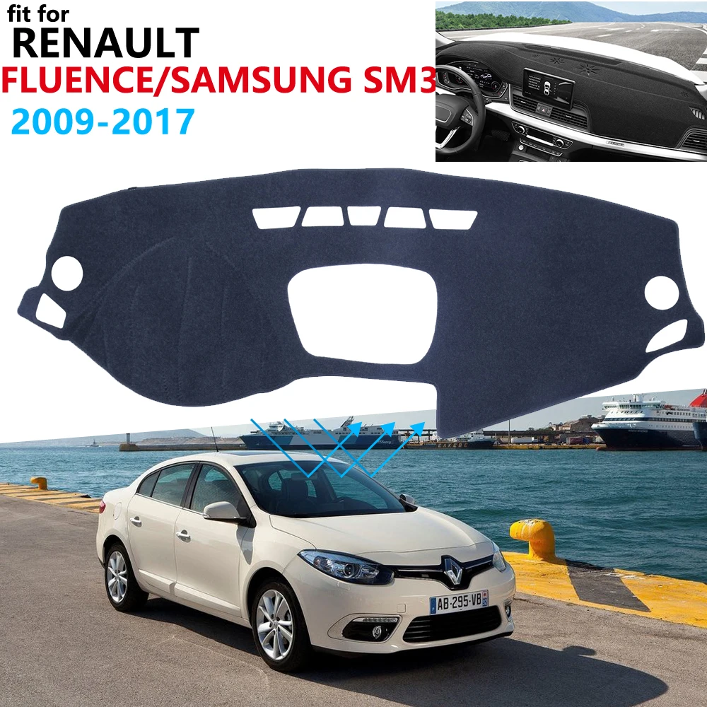 Защитная накладка на приборную панель для Renault Fluence 2009 ~ 2017 Samsung SM3 автомобильные