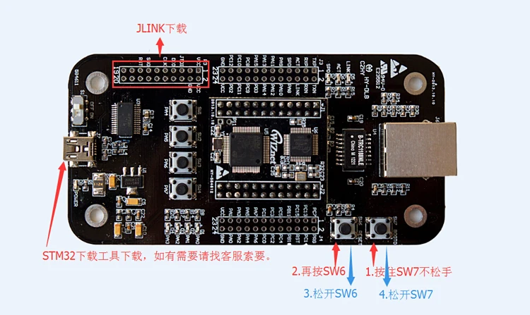 Полное оборудование TCP/IP протокол стек W5500EVB макетная плата Ethernet тестовая плата