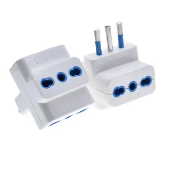 

Italy Travel Plug Adapter Type L Outlet Travel Power Adapter for Italy, Chile, Ethiopia, Lybya, Syria, Tunisia, Uruguay - 3 in1