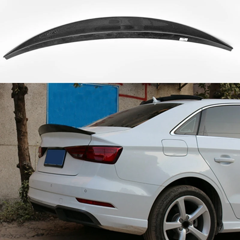 Ala Spoiler Per Labbro Posteriore In Fibra Di Carbonio A3 S3 8V Per Audi A3 S3 8V Berlina 2013-2017 Stile Auto