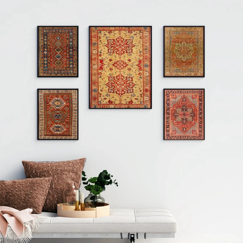 Oriental-Rugs-Pattern-Vintage-Posters-and-Prints-Antique-Persian-Carpets-Retro-Wall-Art-Canvas-Painting-Pictures (3)