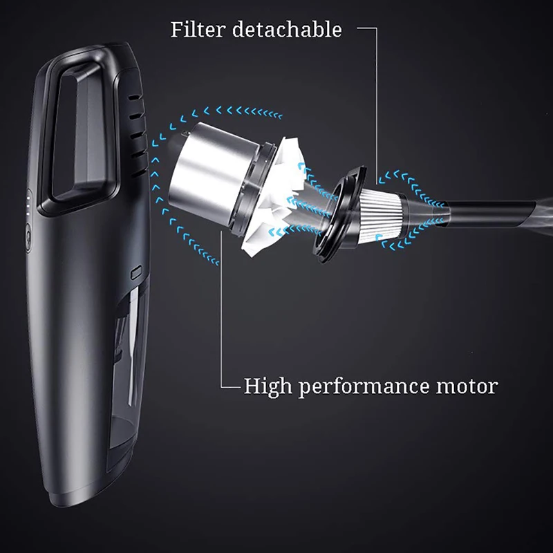 

Handheld Vacuum, Hand Vacuum Cordless with High Power, Mini Vacuum Cleaner Handheld Powered By Li-Ion Battery Rechargeable Quick