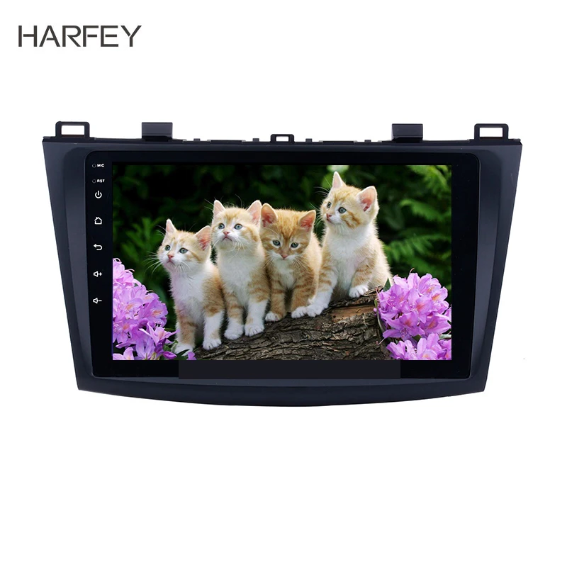 Harfey Car Auto Stereo Multimedia 9" HD 4-core Android 8.1 Touchscreen GPS Navi Radio For 2009 2010 2011 2012 MAZDA 3 Head Unit |