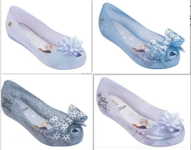 Mini Melissa Ultragirl оригинальные девичьи желеобразные сандалии с узлом-бабочкой детские сандалии детская пляжная обувь Нескользящая Meliss SH19111