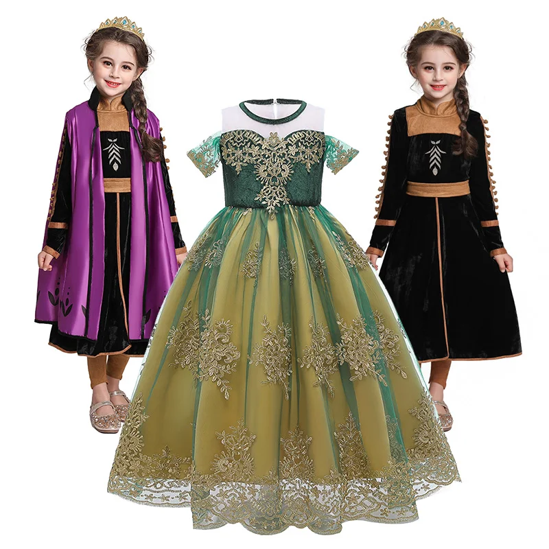 

2020 Girl Fancy Dress For 4 6 8 10 Years Kids Girls Halloween Cosplay Fairy Clothing Children Princess Gown Costume