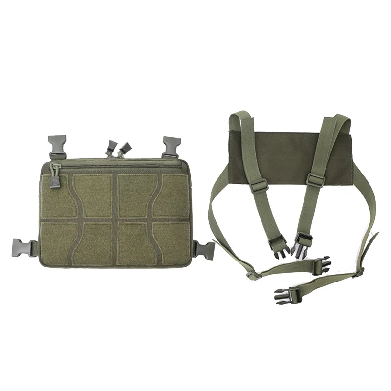 Nylon Tactical Chest Bag Adjustable Military Molle Pouch Shoulder Bag Men Outdoor Sport Hunting Camping Vest Bags Waist Packs