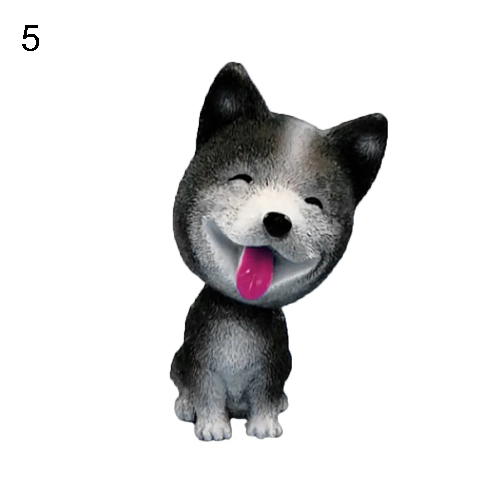 Nodding Dog Funny Shaking Head Doll Car Interior Ornament Dashboard Decor Gift Good Luck Interior Decorations Car Dashboard Toys - Color Name: 5