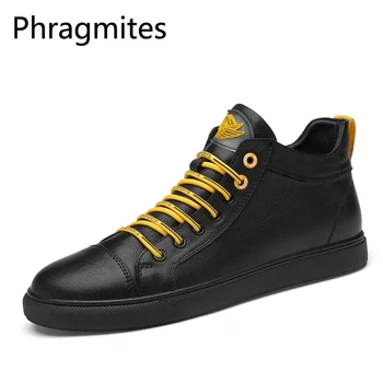 

Phragmites Winter Wool Shoes Men Ankle Boots Outdoor Snow Sneakers Ankle Botas Hombre For Leather Winter Boots Soft Men Sneakers