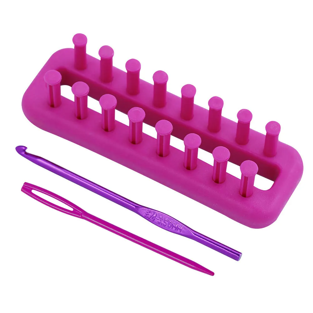 Kit de telar de punto para rectangular, conjunto de agujas de coser, bufandas a mano, herramienta para tejer y calcetines, 1 Juego|Tejido DIY| - AliExpress