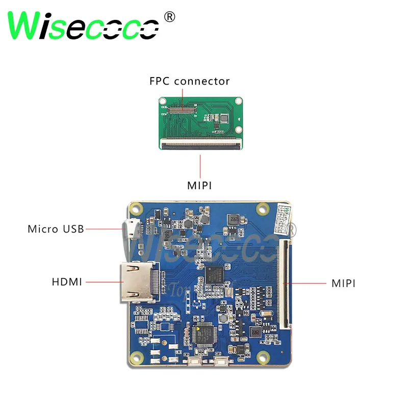 3840*2160 5 дюйма 4K ЖК дисплей с HDMI к MIPI плата контроллера для 3D принтера VR AR