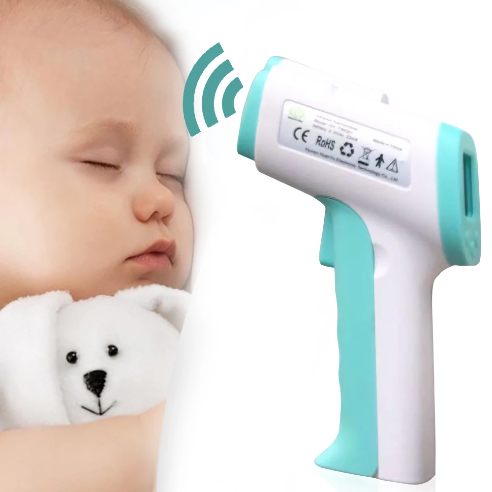 

Non Contact Infrared Thermometer Forehead Object Temperature Second Reading IR Infrared Thermometer LCD Digital Fever Alert