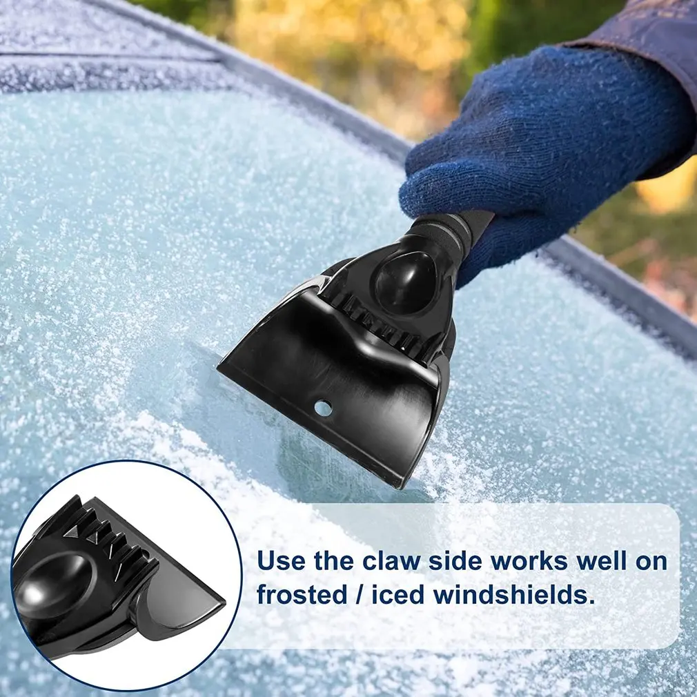 Car Ice Scraper Windshield Ice Breaker Quick Clean Glass Brush Snow