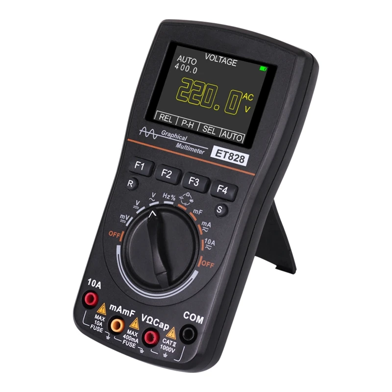 US $110.21 Et828 2 In 1 Led Oscilloscope Multimeter Handheld Color Sn Scope Digital Storage Oscilloscope Digital Multimeter
