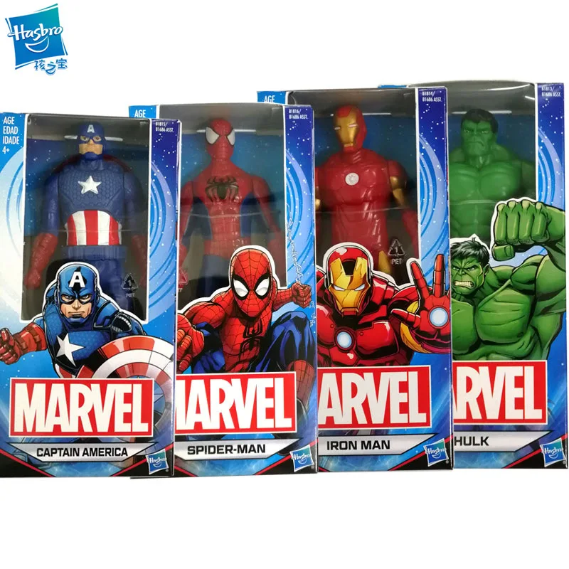 

Hasbro Marvel 6-Inch Base Figure Doll Series Iron Man Captain America Hulk Spider-Man Model E1686