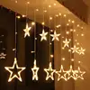 AC110V or 220V Holiday Lighting LED Fairy lights Star Curtain String luminarias Garland Decoration Christmas Wedding Light 3M ► Photo 3/6