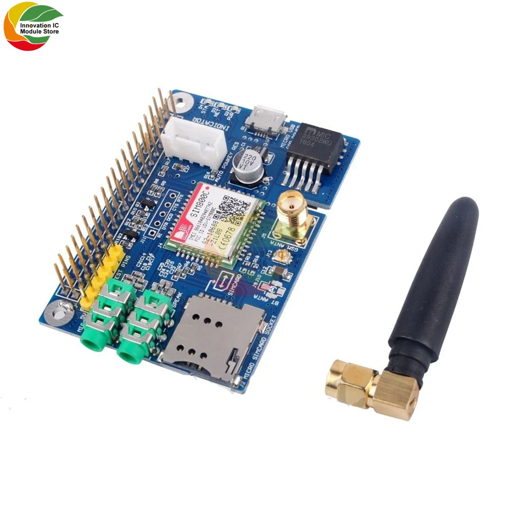 Sim800C Gsm Gprs Modulo Scheda Di Sviluppo Quad Band Con Antenna Sma Slot Micro Sim Per Arduino Raspberry Pi Supporto Telefono Sms