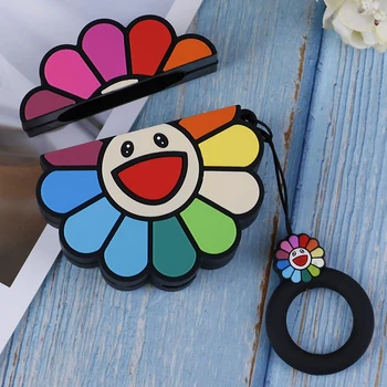 

3D Rainbow Flower Headphone Cases for Airpods Cute Earphone protactive Cover