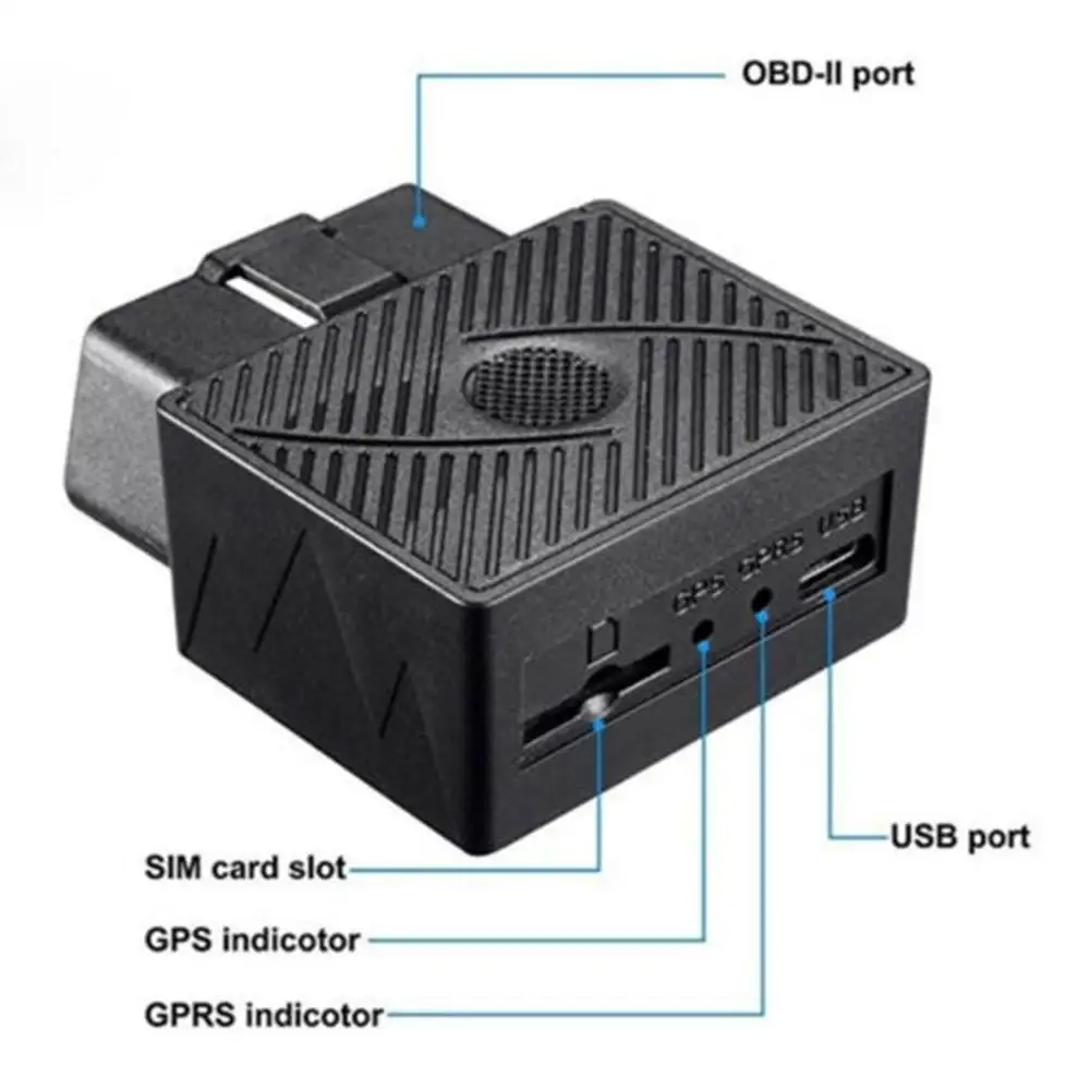 Автомобильный Gps Трекер Obd / Obd2 Gsm трекер Gprs Lbs локатор для отслеживания положения в