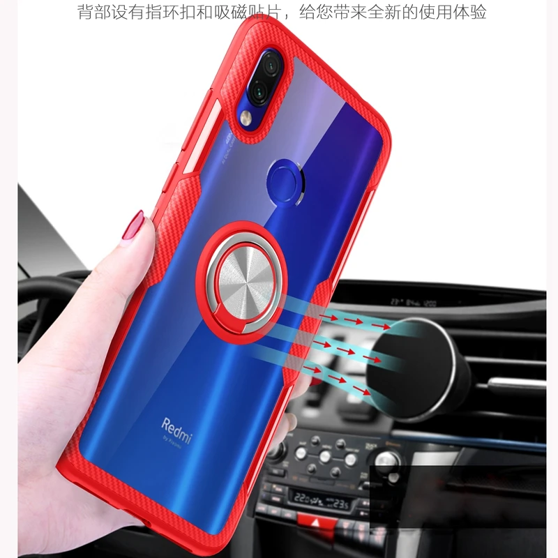 Кристальный акриловый чехол-кольцо для Xiao mi Red mi Note 5 7 8 K20 Pro, автомобильный чехол-держатель для Xiaomi mi 8 Lite mi 8 9 SE mi 9 T 9 T Pro
